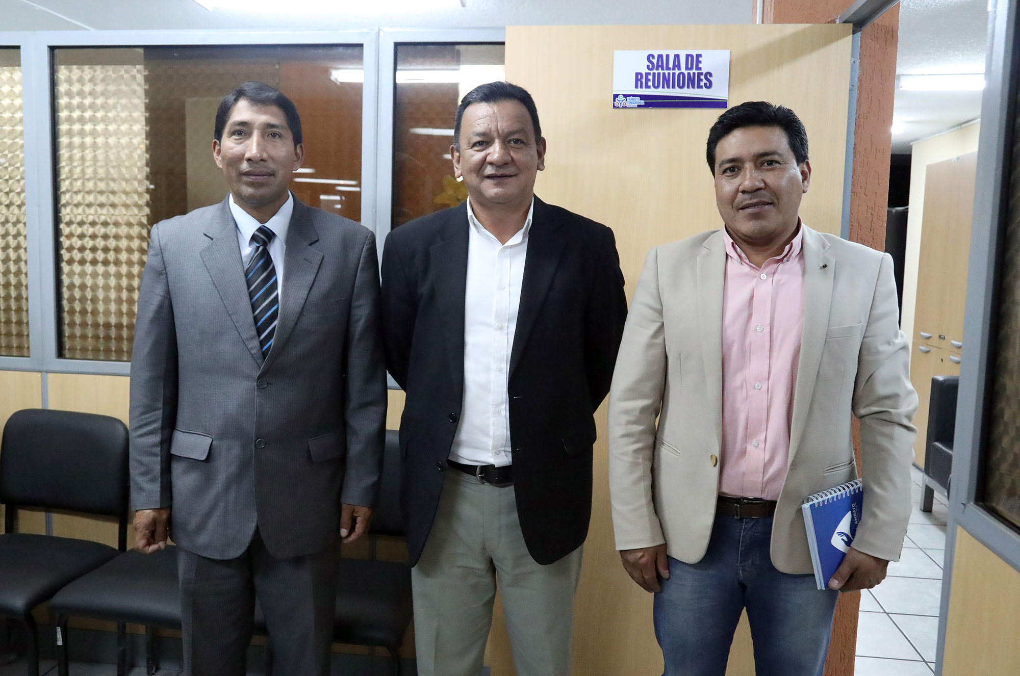 Reunión en la Mancomunidad de Tránsito de Tungurahua