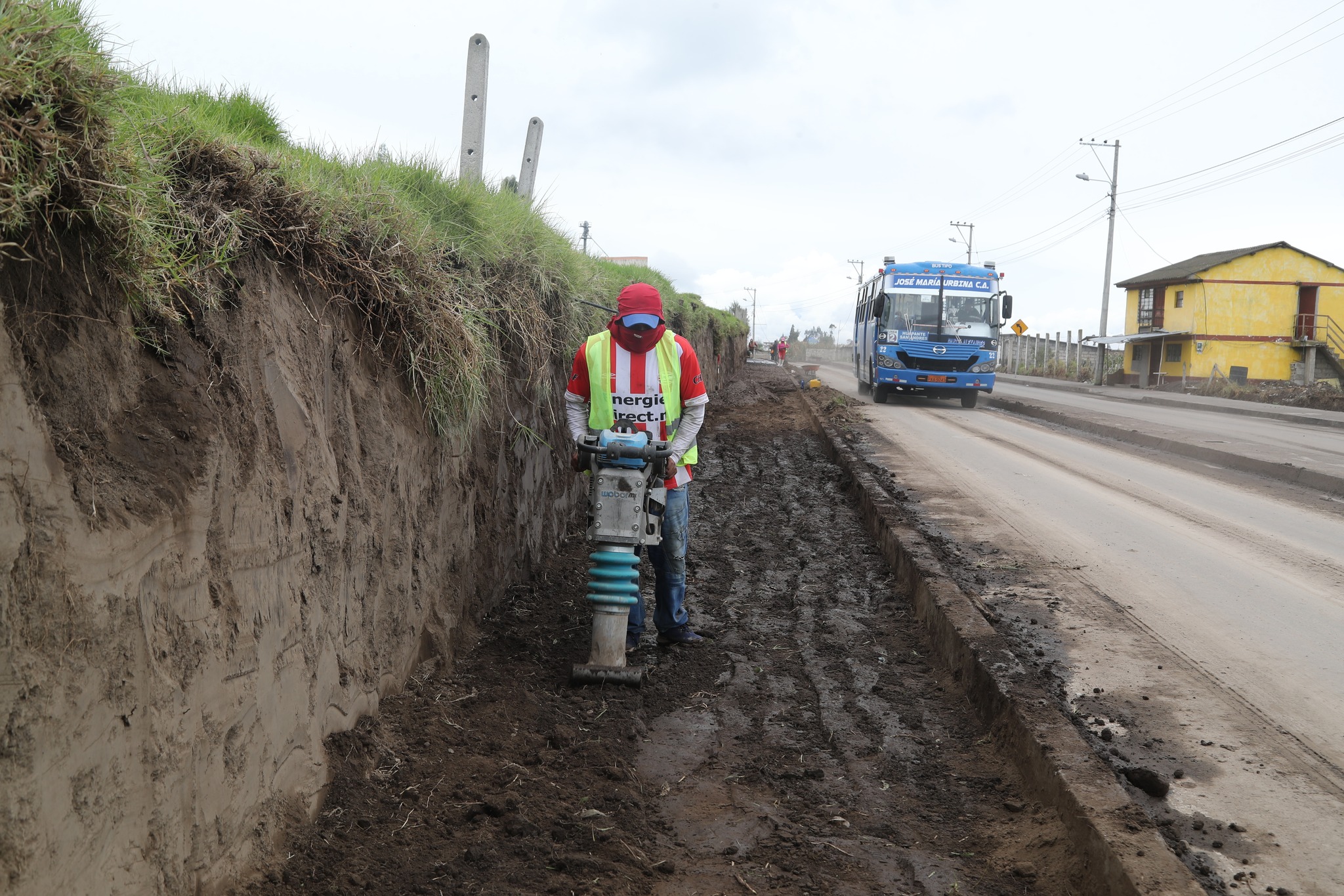 Las obras avanzan en Píllaro.