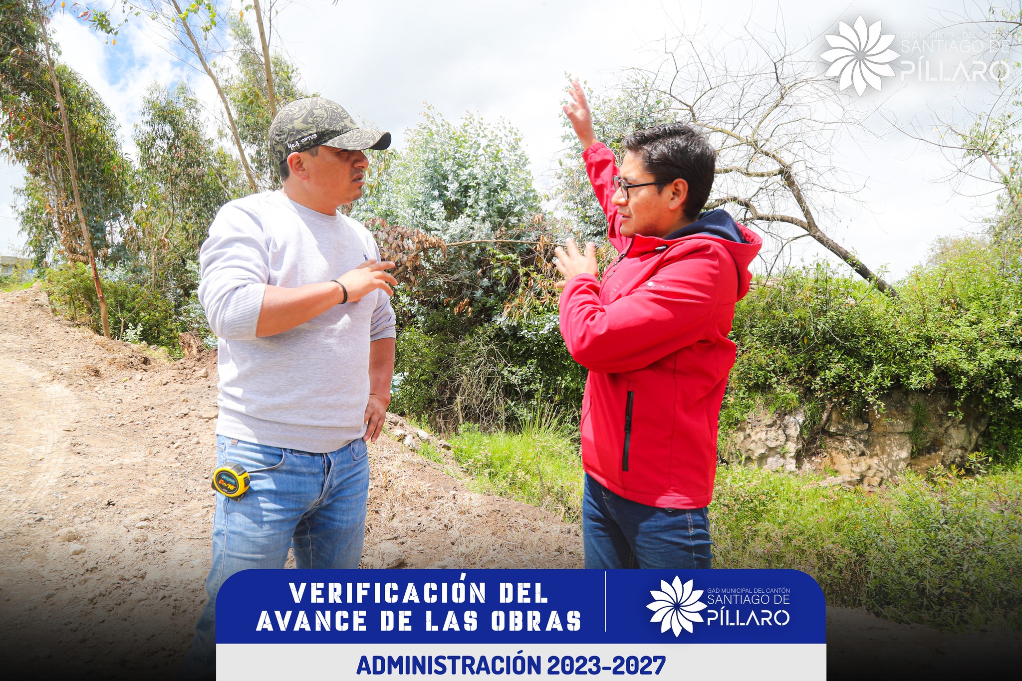 Alcalde de Píllaro realiza seguimiento de obras