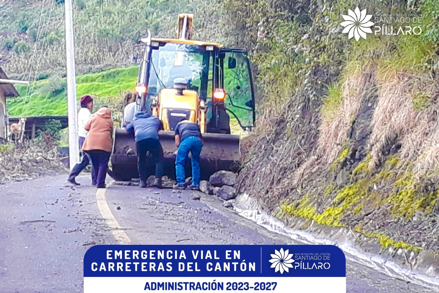 Rehabilitación de vías afectadas por las lluvias