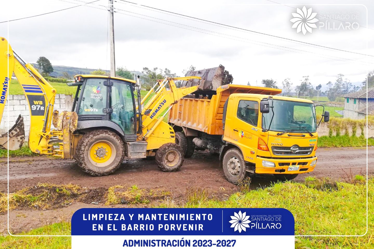 Mantenimiento vial en el Porvenir