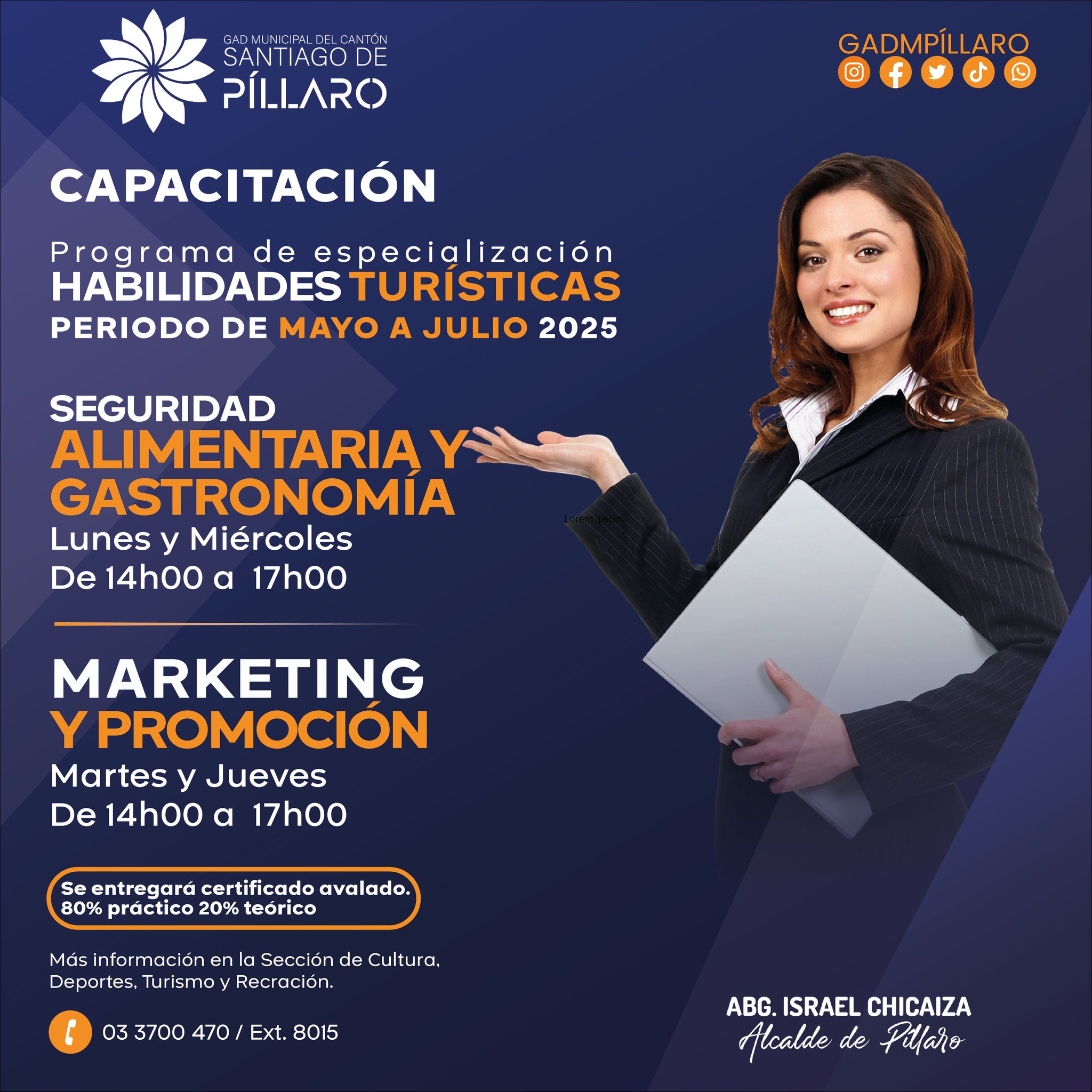 ¡Inscripciones abiertas para el Programa de Habilidades Turísticas!