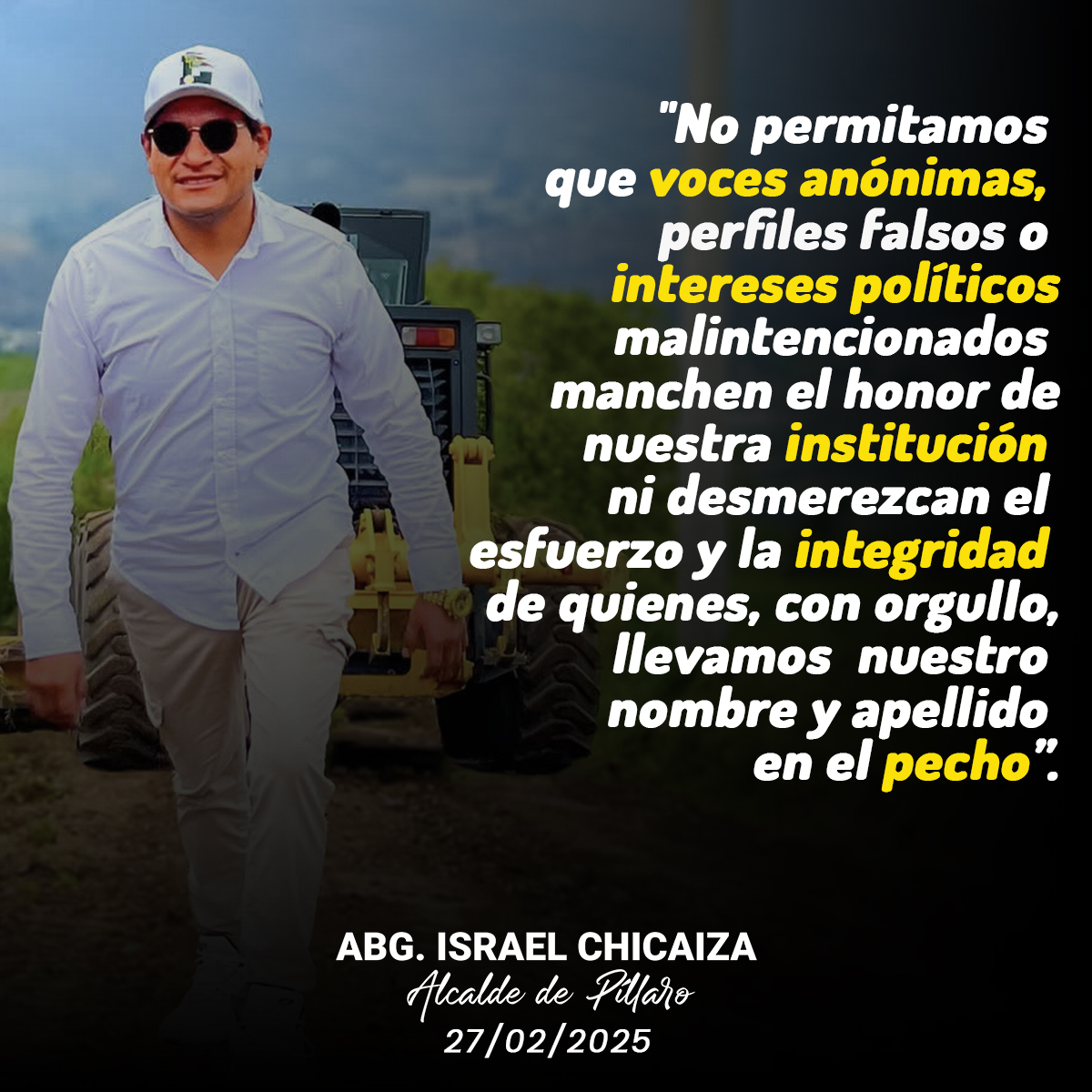 ¡Defendamos nuestra integridad y compromiso!