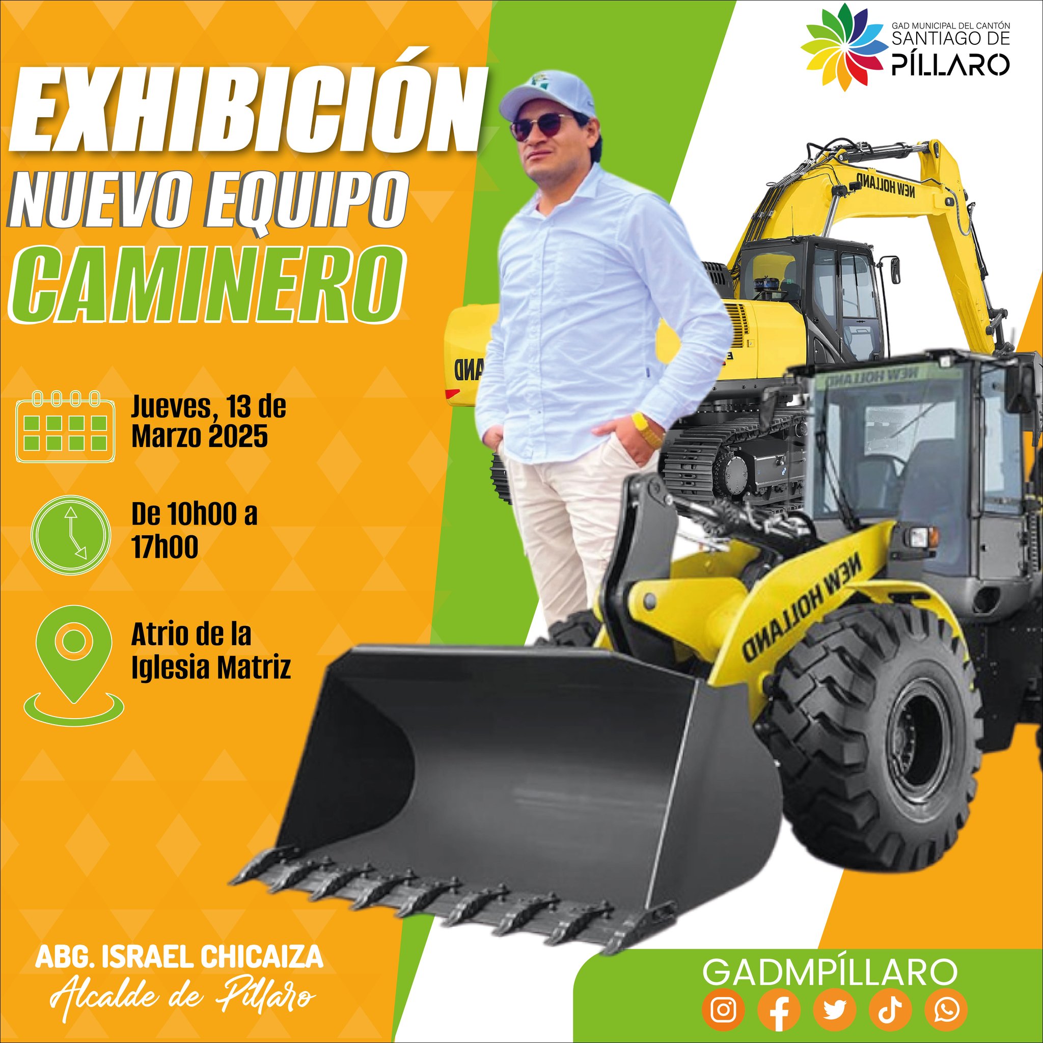 ¡GRAN EXHIBICIÓN DEL NUEVO EQUIPO CAMINERO!