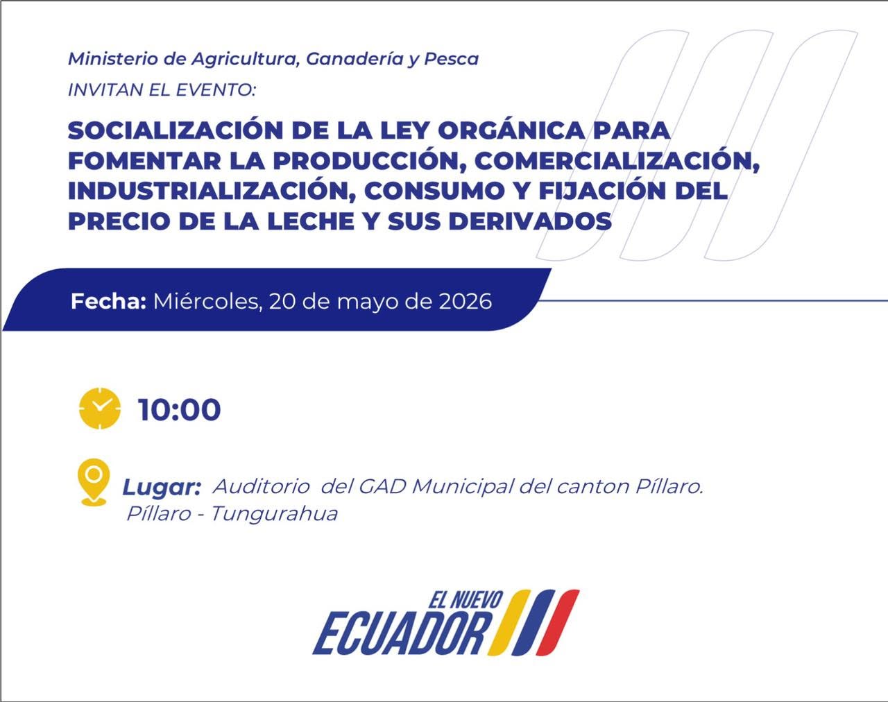 ¡Atención productores y ciudadanía interesada en el sector ganadero!